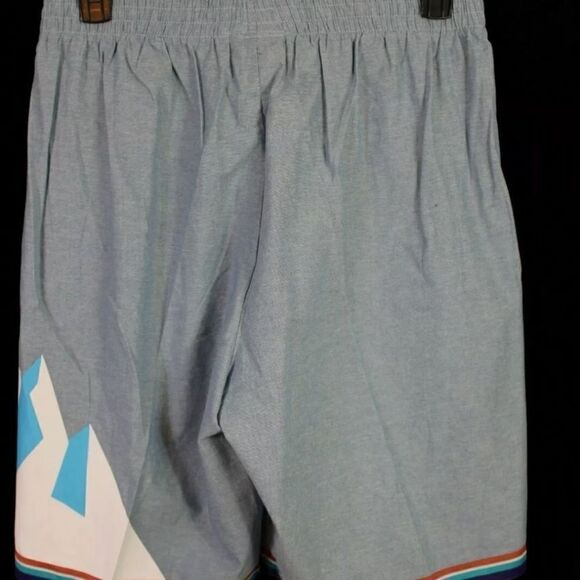 BRAND NEW MITCHELL AND NESS HWC UTAH JAZZ  DENIM SHORTS L - Picture 3 of 5